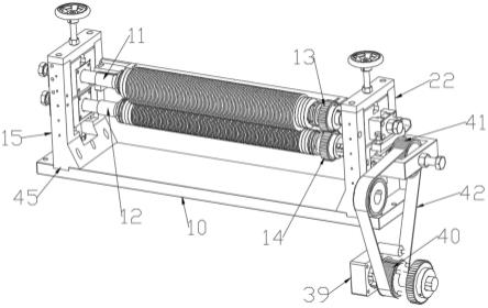 一種修正帶分切機(jī)圓刀上下刀架裝置的制作方法 一種修正帶分切機(jī)圓刀上下刀架裝置的制作方法