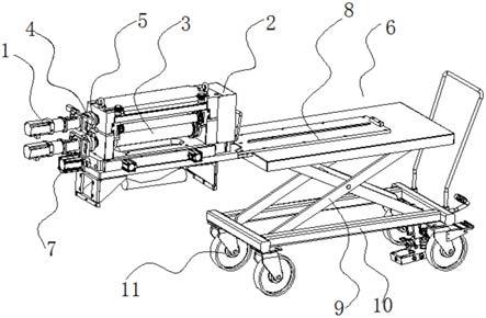 一種鋰電池分條機刀架無接觸式傳動機構的制作方法