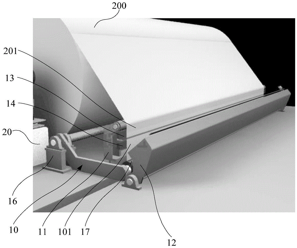 一種接紙裝置及復卷機的制作方法